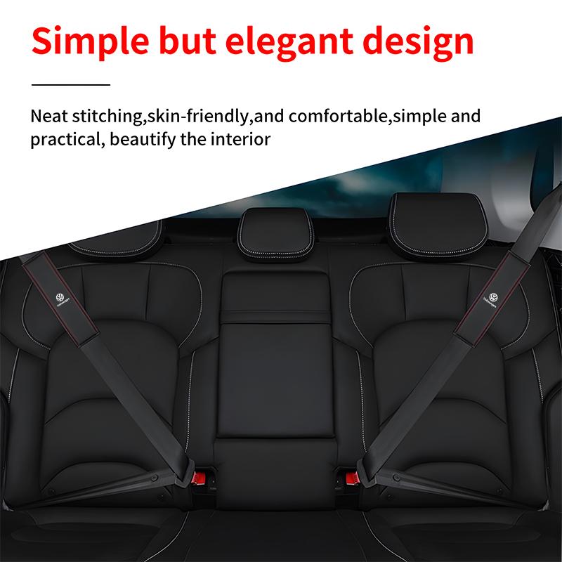 Car Seat Belt Protector Cover Seat Belt Shoulder Pad Accessories For Volkswagen VW Jetta Golf Beetle EOS GTI MK2 MK4 MK5 MK6 MK7 Zj3