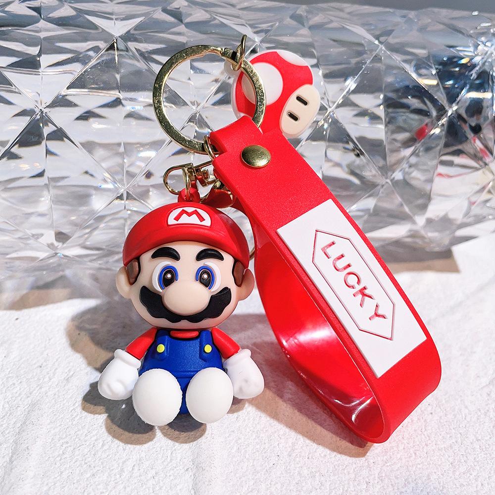 27 Styles Porte-clés Super Mario Bros Figurine d'Action Mignon Personnage de Dessin Animé Jouet Poupée Modèle Décoration Cadeau d'Anniversaire Enfant