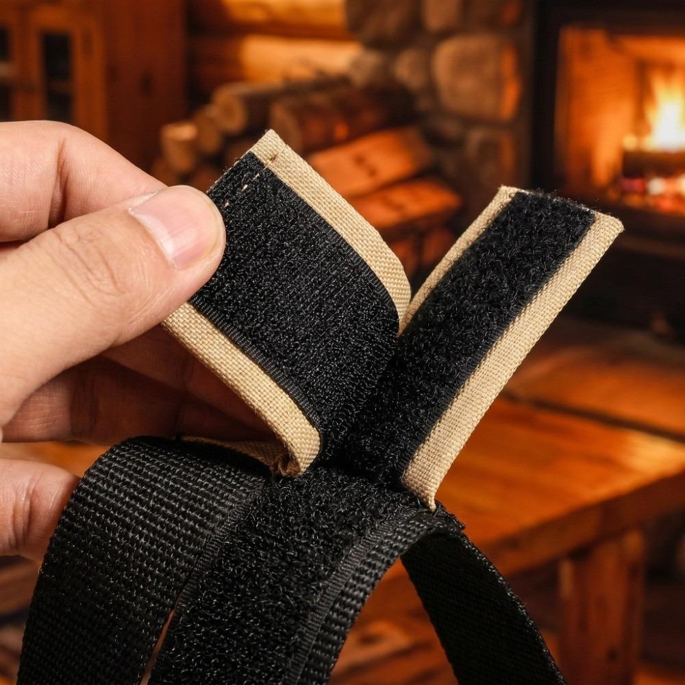 Large Capacity Wood Carrying Bag Heavy Duty Log Tote Bag Firewood Log Carrier Bag  Indoor Fireplace
