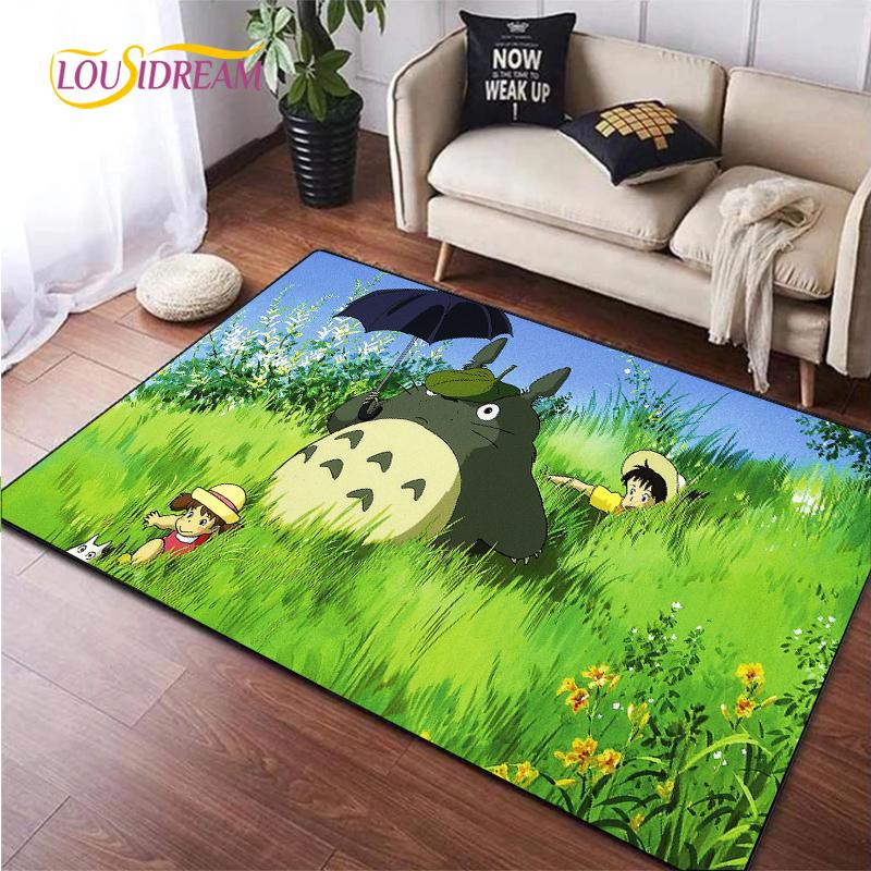 Cute Cartoon Anime Carpet for Living Room Bedroom Rug Kitchen Kids Unslip Floor Mat Birthday Gift Photography Props Tintines Rug