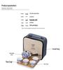 Portable Ceramic Travel Tea Set with Automatic Kung Fu Tea Maker - Business Gift