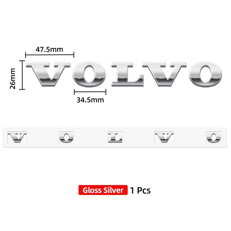 Nsyjx8 Car ABS 3D Letter Sticker VOLVO Trunk Logo Sticker For Volvo XC60 XC90 S60 S80 S60L V40 V60 T5 T6 AWD Car Styling Accessories