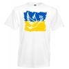 Unisex White Peace Dove Symbol Ukraine Flag Pacifism Olive Branch 100% Cotton T-shirt Mens Tees Top