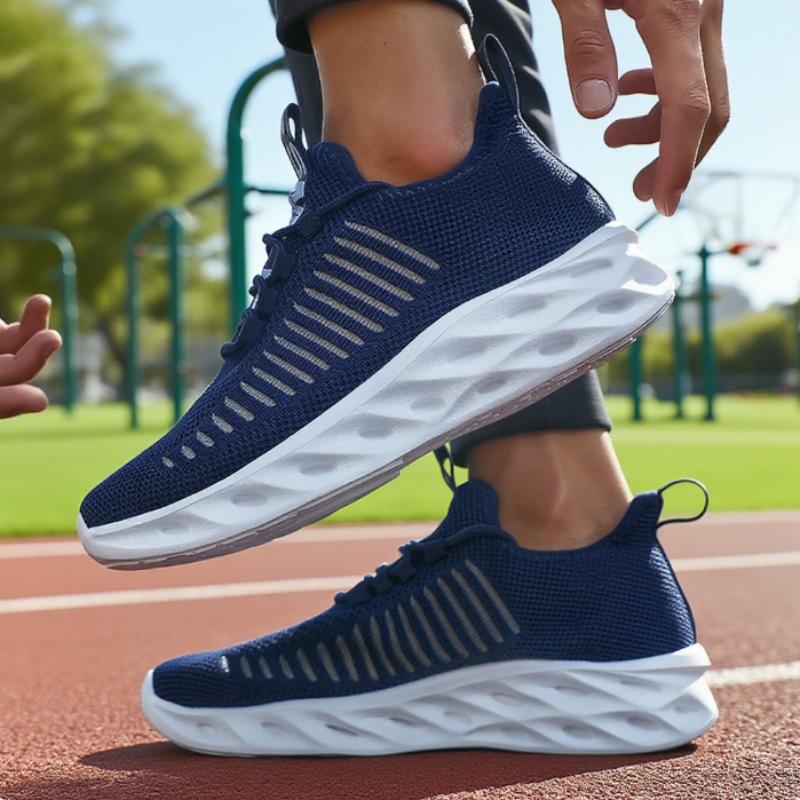 Men's Sneakers Thick Sole Comfortable Casual Shoes Lightweight Breathable Luxury Brand Running Shoes Luxury Male Tenis Masculino