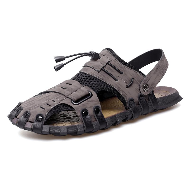 Men Sandals Summer 2024 New Slides Slippers Indoor Outdoor Walking Casual Beach Shoes Flip Flops Mens Shoes Big Size 38-47