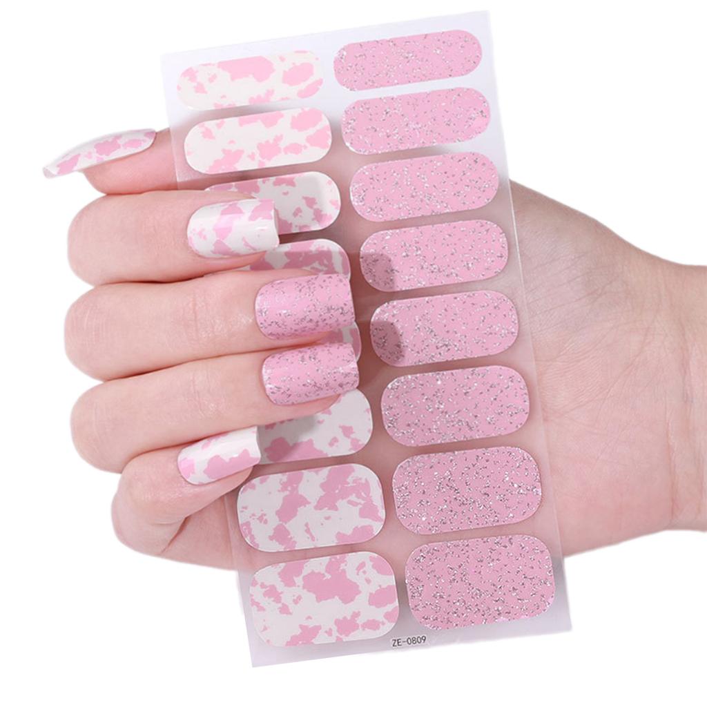 Gels pour ongles French Tip, bandes de gels scintillants, autocollants pour ongles, jolies bandes de vernis à ongles, gels pour ongles, autocollants pour nail art