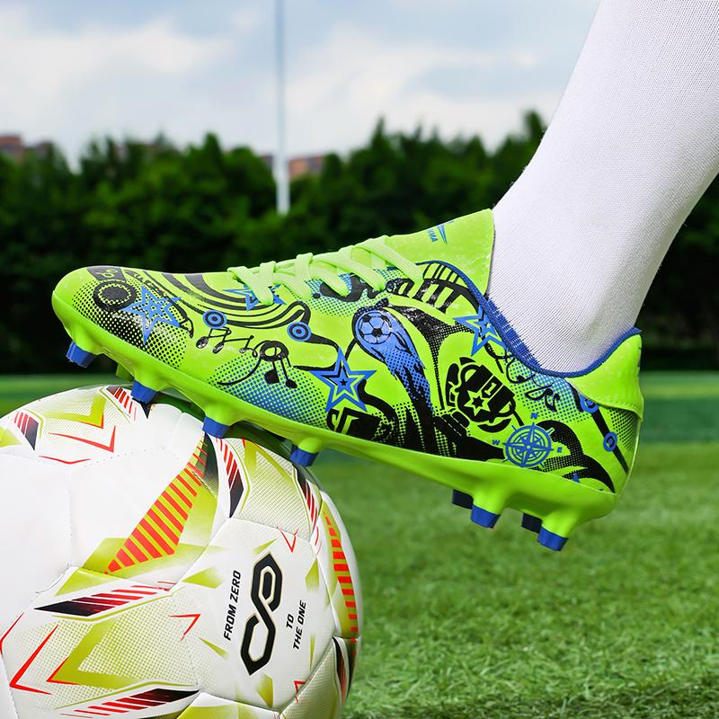 Premium Quality New Kids Soccer Shoes Men Original Football Shoes Indoor Professional Football Field Boots Society Cleats Tf/Ag Sneaker Non Slip