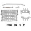 Aluminum Alloy Chassis Rod Rod Fixed Seat Steering Rod Servo Arm Set for MN128 86 G500 Remote Control Car Accessories