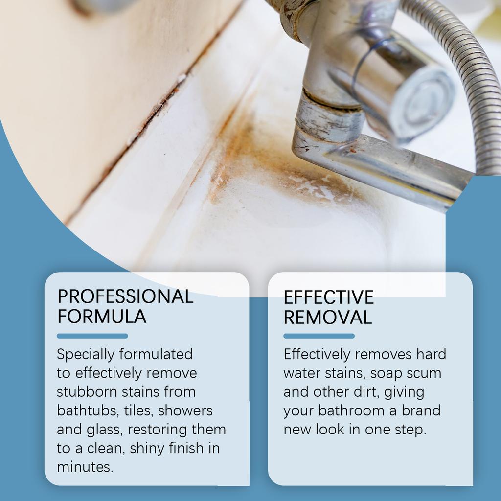 Bathroom Foam Cleaner Spray Powerful Stains Remover Descaling Cleaning Agent Household Multi-Purpose Bathtub Cleaning Tool