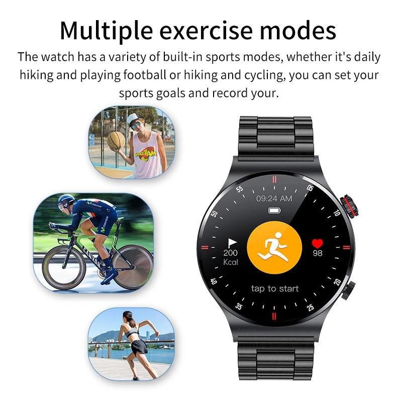 LIGE New Bluetooth Calling Smartwatch for Men, Full Touchscreen, Sports Fitness Watch, Bluetooth Is Suitable for Android iOS Smartwatch