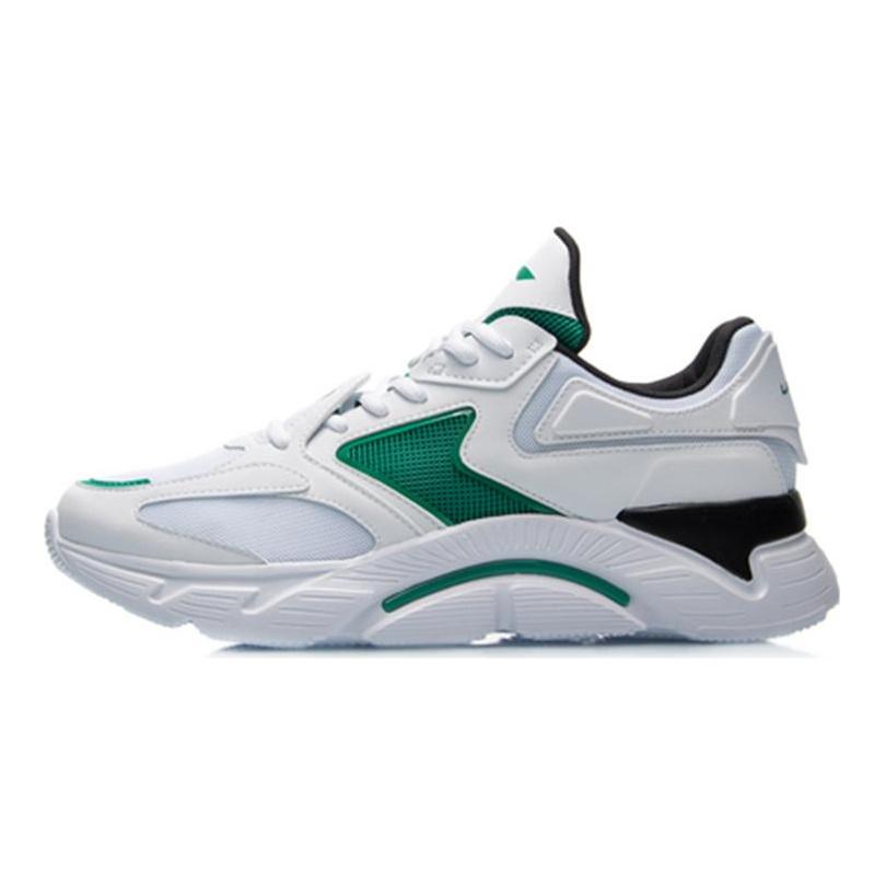 Li Ning Li Ning Running Collection Abrasion Resistant Breathable Low Top Running Shoes Men's White ARHQ093-1