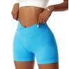 Pantaloni scurți de yoga cu fese de piersică pantaloni scurți de fitness pentru alergare stretch cu talie înaltă pantaloni scurți sport strâmți fără cusături femei