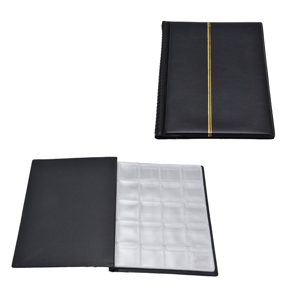 250 Pocket Coin Collection Book PVC Material Direct Insert Coin Collecting Holder PU Leather Commemorative Design