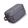 Leichte Herren-Reise-Kulturbeutel mit wasserabweisendem Oxford-Kosmetiketui und mehreren Taschen für den Außenbereich Grau