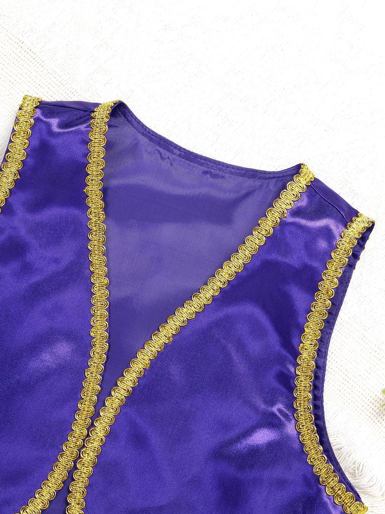 Kids Boys Fairytale Cosplay Waistcoat Halloween Fancy Dress Up Costumes Party Outerwear Performance Vest