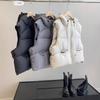 Autumn and Winter New White Goose Down Vest Women's Small Hooded Loose Short Puff Vest