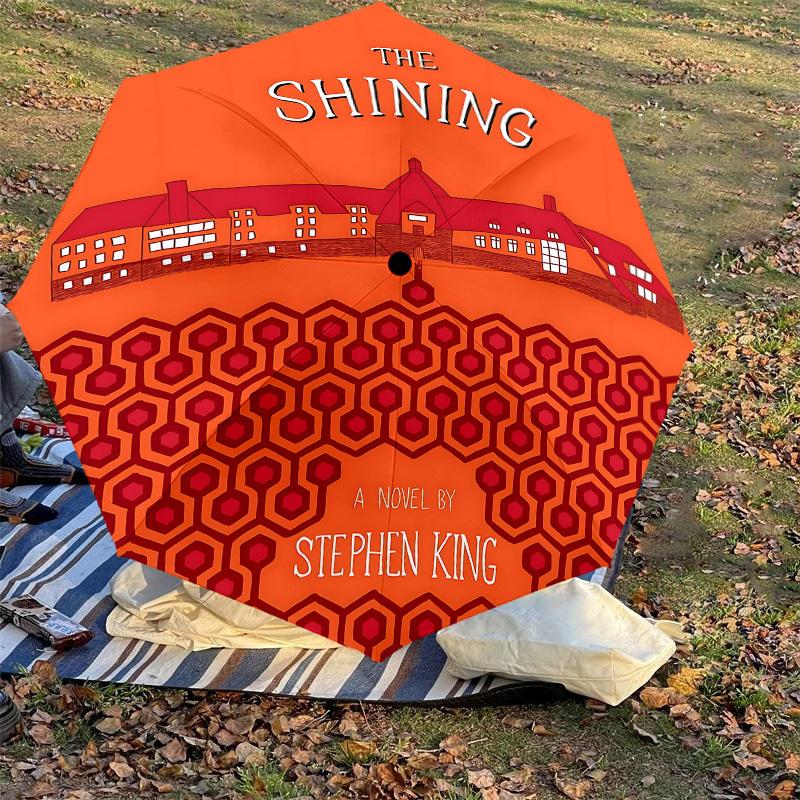 1PC The Shining Stephen King Umbrella-8-Rib Reinforced, Automatic Open, Lightweight & Durable, Cute Fashion Accessory for Outdoor, D2633