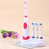 1 Set Portable Revolving Electric Toothbrush with 3 Replacement Brush Heads for Adult Tooth Care