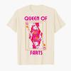 Queen of Farts Embarrassing Joke Humor Printed Tshirt Women Casual T Shirts Short Sleeve Tops Women Summer Soft Clothing