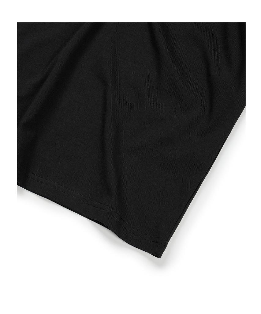 ETCE (Base) Snap Sleeve Henley Neck Tee (Black)