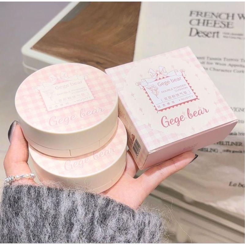 Gege Bear - Fond de Teint Cushion Hydratant 2 en 1 - 2 Couleurs
