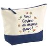 Makeup Bag - PLANETEE - Corine She's Really Good - Large Size - Cotton - HD Printing (France)