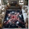 Tapis de zone en flanelle imprimé AC Milan Antidérapant Doux Polyester Tapis de sol Tapis de décoration d'intérieur pour Chambre à coucher Salon Canapé Salle de jeux Décoration de maison