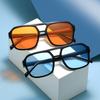 Nouvelles Lunettes de Soleil Rondes à Monture PC pour Femmes Hommes Vintage Marque Carrées Lunettes de Soleil pour Homme Nuances Lunettes pour Femmes Lunettes de Soleil Anti-Éblouissement