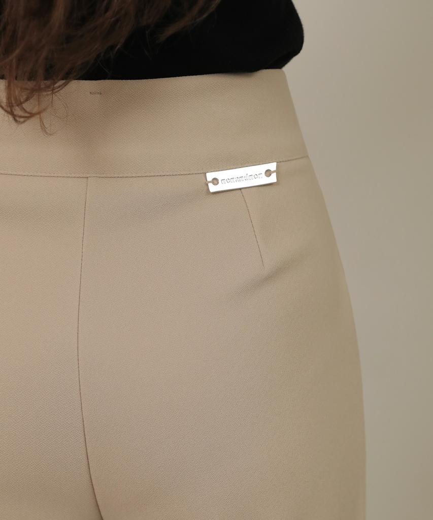 NON AND NON Basic High Waist Span Slacks_Nssl453 (Beige)