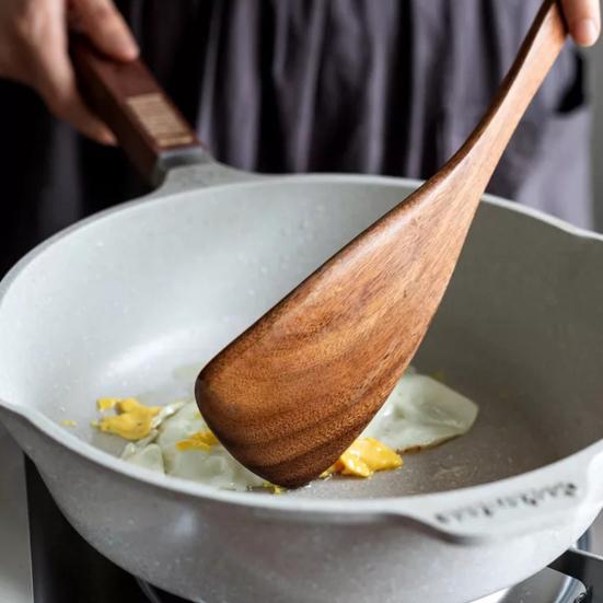Wooden Kitchenware Household Spatula Soup Spoon Mixing Spoon Non-stick Scratch-Free Kitchenware for Everyday Use