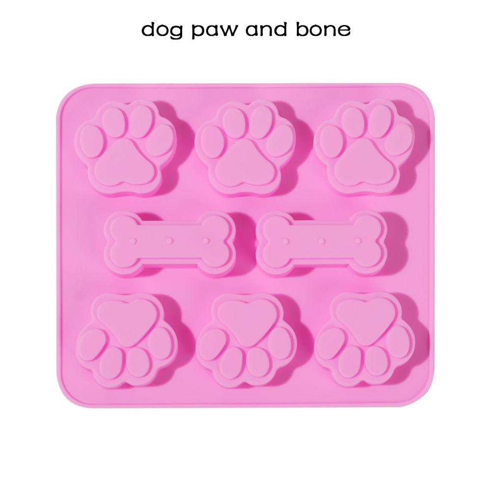 Dog Paw Handmade Candy Cookies Chocolate Baking Mould Cake Making Ice Cube Tray Silicone Molds