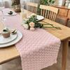Tafelloper Valentijnsdag Romantisch 3D Hart Design Tafelloper Gesimuleerd Konijnenbont Valentijnsdag