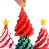 3D Printed Spiral Christmas Tree Toy Impossible Passthrough Sculpture Vortex Thread Illusion Stress Relief Kids Adults Mini Spiral Cone Fidget Toy