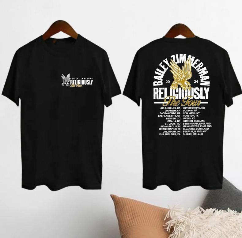 Bailey039 Zimmerman039 Fan Shirt Bailey039 Zimmerman039 Religiously Tour 2024 T-Shirt Unisex T-Shirt