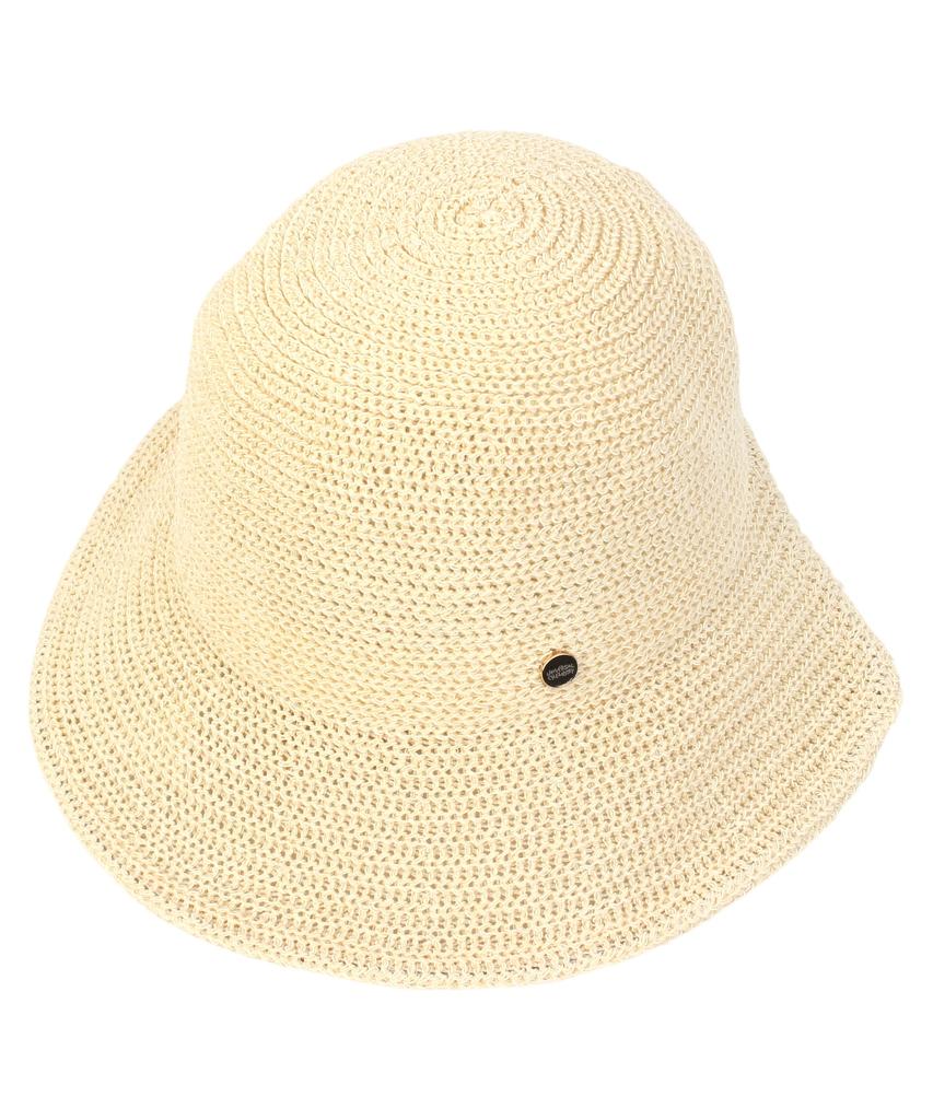 Yunibeosyeolkemiseuteuli Summer Ivory Logo Round Bonnet Hat