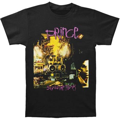 Camiseta Negra para Hombre Prince Sign of the Times Negra