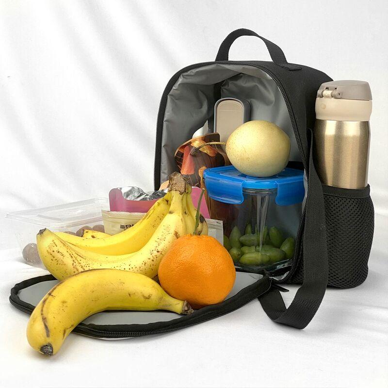 DBZ Kanji Print Insulated Lunch Bag Portable Reusable Thermal Cooler Bento Tote Bag for Adults Boys Girls Work School Picnic