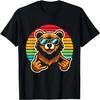 Retro Style Rock On Bear Sunglasses Rock And Roll 90s T-Shirt