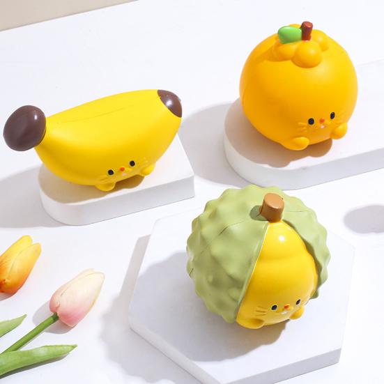 Schattig Langzaam Rijzend Knijpspeeltje Zacht PU Fidget voor Stressverlichting Realistisch Fruitvormig Decompressie Gadget voor Kinderen