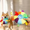 Grappige Regenboog Pluche Vliegende Schotel Hondenspeelgoed Buiten Interactieve Trainingsspellen Kauwspeelgoed Huisdieren Vliegende Schijven Speelgoed Hondenspullen