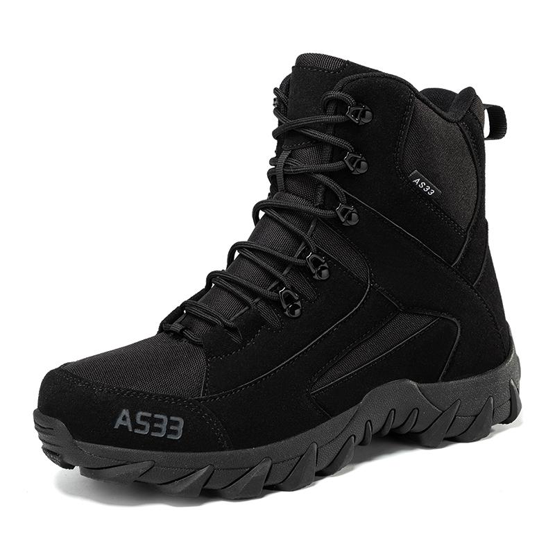 Fashion 2025 New Desert Sewing Boots Outdoor Man Non-slip Snow Shoes High Top Men Platform Ankle Boots Comfortable Winter Men Boots