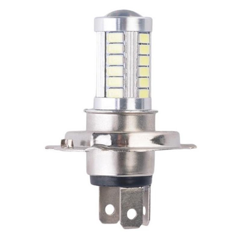 נורת פנס לד H4 33SMD אור יום לבן מנורת ערפל לאופנוע