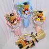 Graduation Season Cartoon Bear Decorative Knitted Puff Handmade DIY Bow Ribbon Photography Props Gift Accessories