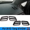 Car Front Small Air Outlet Decoration Cover Trim Sticker For BYD Tang EV/DM 2022 2023 ABS Car Styling Accessories