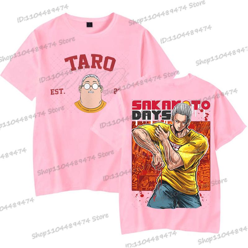 Anime Sakamoto Days T-shirt Men Women Fashion Graphics Sakamoto Tarou Double Sided Streetwear Short Sleeve Unisex Tshirts