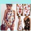 Womens Piece 2 Holiday Mini Playsuits Ladies Beach Summer Floral Print Shorts