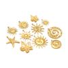 5Pcs Stainless Steel Multistyle Sun Charms Flower Pendants for DIY Retro Jewelry Making Handmade Necklace Earrings Findings Bulk