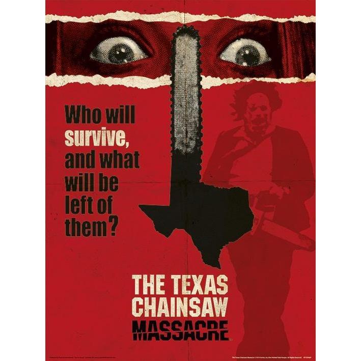 Der Texas Chainsaw Massacre Zeitungspapierdruck