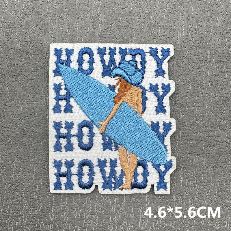 Cartoon-Aufnäher DIY-Stickaufnäher für Kleidung Streifen Abzeichen Buchstaben Würfel Aufnäher für Jacke Aufbügel-Aufnäher Auf Kleidung