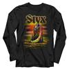 Styx Ferryman Grim Reaper Tour Men's Long Sleeve T Shirt Rock Band Concert Merch
